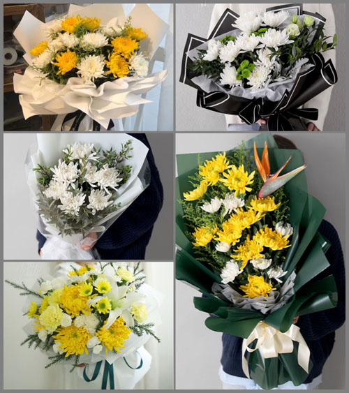广东肇庆市广宁县古水镇古水社区白事花束代送